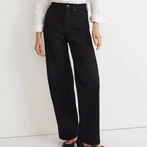 NWOT Madewell perfect vintage wide leg jeans black wash
